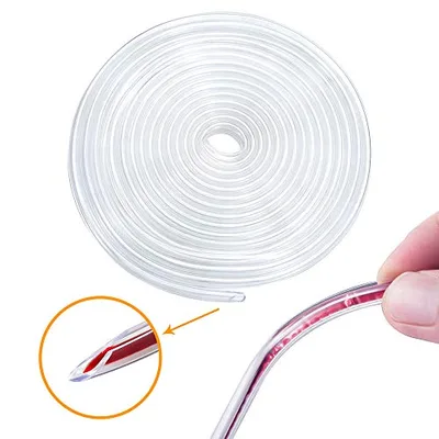 Eytool 16ft clear U-shaped car door edge protector, rubber trim seal