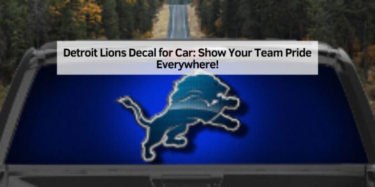 Detroit Lions Decal for Car