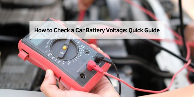 How to Check a Car Battery Voltage