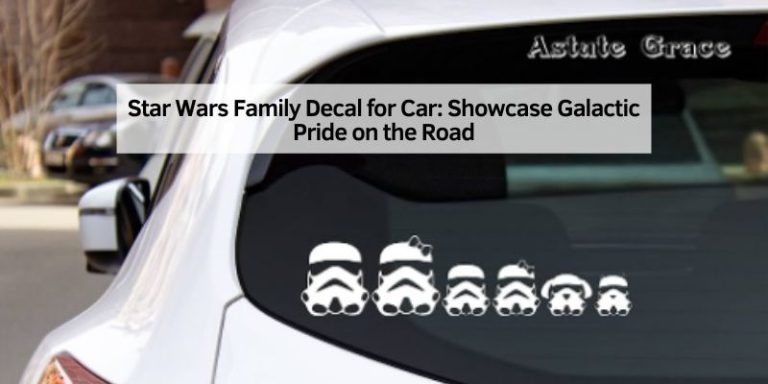 Star Wars Family Decal for Car