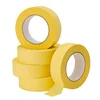 Yellow automotive refinish masking tape rolls
