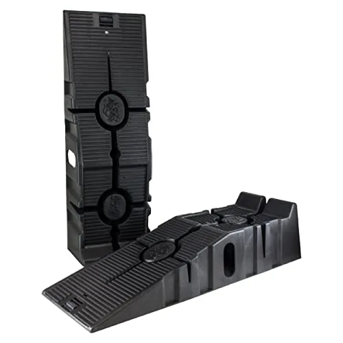 FloTool RhinoRamp vehicle ramp pair, low-profile black car ramps