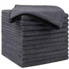 HOMEXCEL grey microfiber cleaning cloths, 12 pack