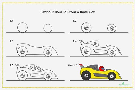How to Draw a Race Car Step by Step