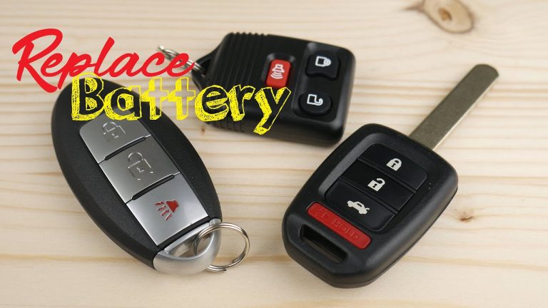 How to Replace Car Key Battery