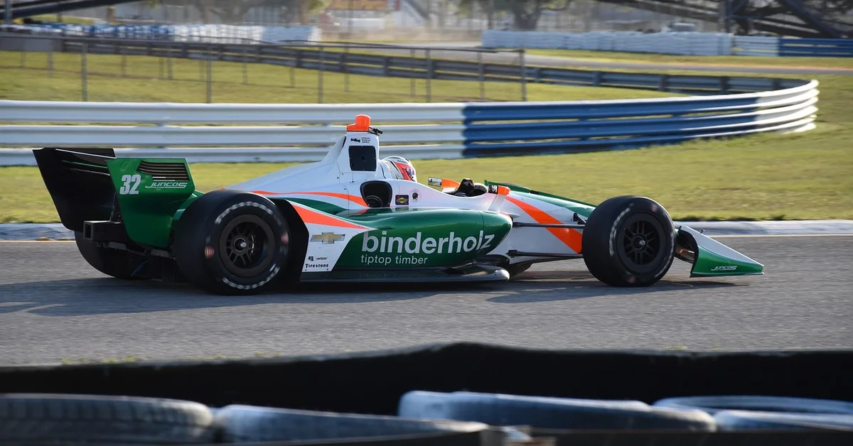 IndyCar open-wheel race car on track during a 2026 NTT IndyCar Series race weekend