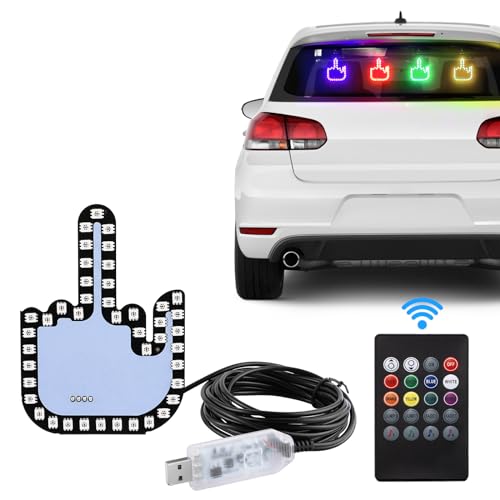 Middle Finger Led Light for Car