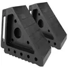 MaxxHaul solid rubber wheel chock 2-pack