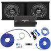 Skar Audio dual 12 inch loaded subwoofer bass package with amplifier