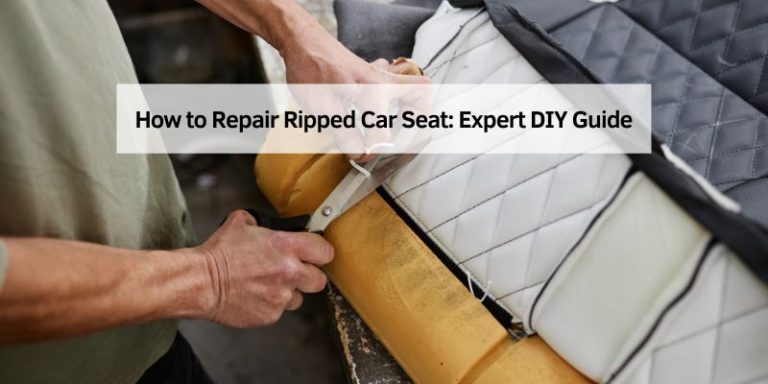How to Repair Ripped Car Seat