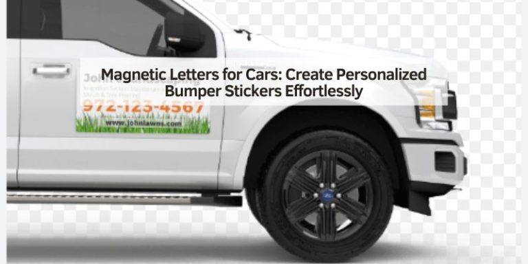 Magnetic Letters for Cars