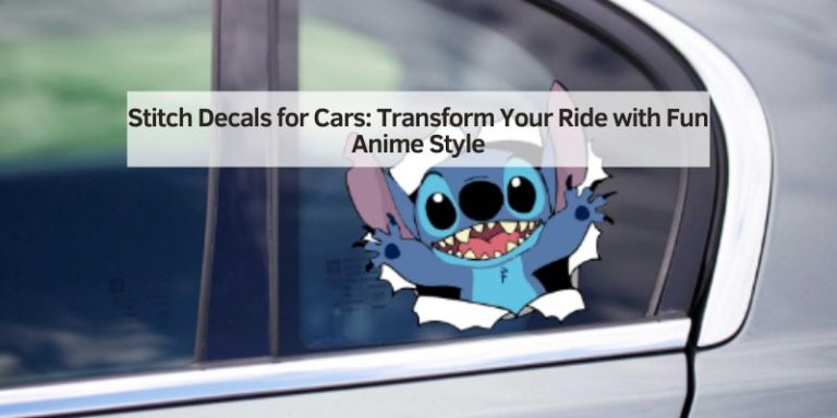 Stitch Decals for Cars