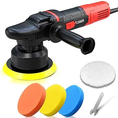 AOBEN 6-inch dual action car buffer polisher kit with variable speed and four buffing pads