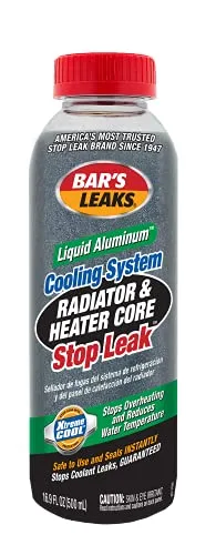 Bar’s Leaks Cooling System Radiator & Heater Core Stop Leak, 16.9 oz Liquid Aluminum bottle