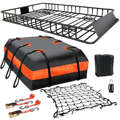 MeeFar Roof Rack Carrier Basket Universal Rooftop 65