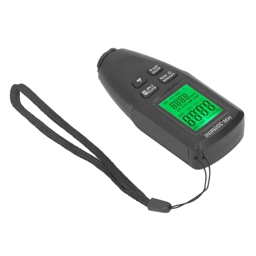 CFTGIW digital paint thickness gauge used to check a car for hidden bodywork