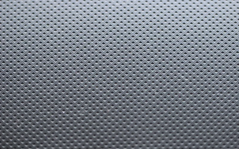 Close-up of a textured embossed seat covering