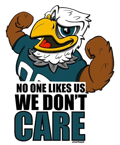 Swoop No One Likes Us Philadelphia Decal - for Cars, Laptops, and More! - Use Inside or Outside - Sticks to Any Flat Smooth Surface