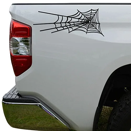 Rosie Decals Spider Web Cobweb Die Cut Vinyl Decal Sticker For Car Truck Motorcycle Window Bumper Wall Decor Size- [8 inch/20 cm] Wide Color- Matte Black