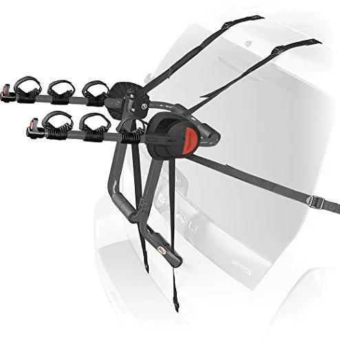 BELL Cantilever 300 3-Bike Trunk Rack with straight mounting arms, Black