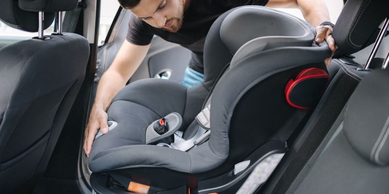 Installing the Car Seat Back in Your Vehicle