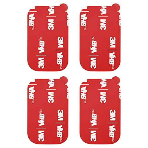 APPS2Car 3M VHB Adhesive Pads Double-Sided Replacement Mounting Tape, 4-Pack, for Magnetic Phone Car Mount and Dashboard Sticker Pads