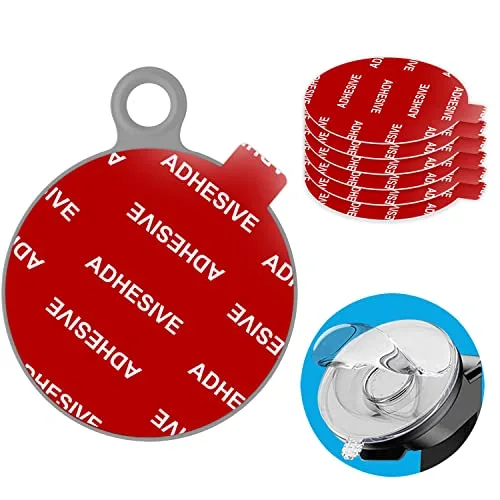 AZXYI Very High Bond Sticky Adhesive, 6 Pack Dashboard Pad Mounting Disk Adhesive Replacement Kit, Double-Sided Stickers for Suction Cup Dashboard Phone Holder and Windshield Car Mount