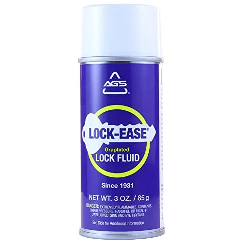 AGS Automotive Solutions Lock-Ease Graphite Lock Lubricant, 3oz aerosol can