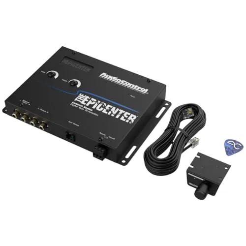 AudioControl EPICENTER Digital Bass Restoration Control Processor, Car Audio Bass Booster Enhancer with Wired Remote Control (Black)