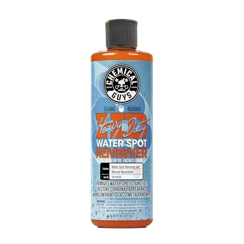 Chemical Guys Heavy Duty Water Spot Remover Gel bottle for glass and paint