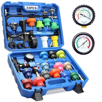 DISEN 33-piece coolant pressure tester and vacuum refill kit