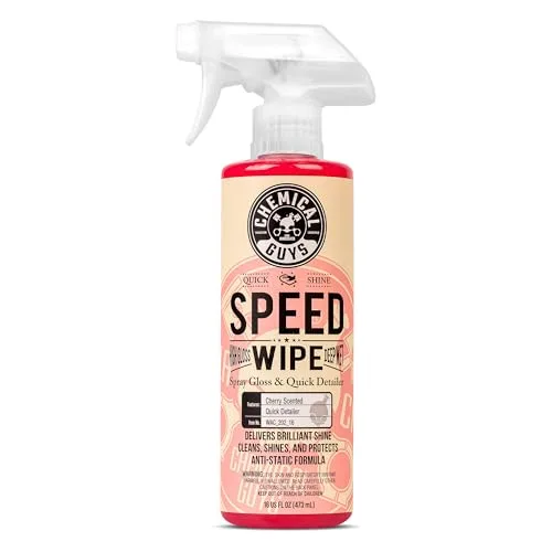 Chemical Guys Speed Wipe quick detailer spray bottle with anti-static formula