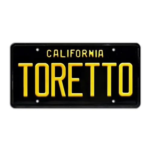 Fast and The Furious Toretto metal stamped novelty license plate