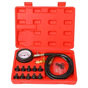 Mechanical oil pressure tester gauge kit for verifying real engine oil pressure