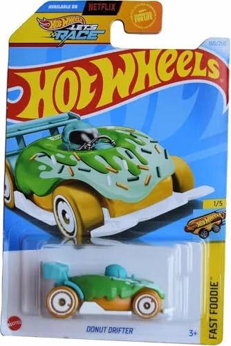 Hot Wheels Donut Drifter Fast Foodie 1:64 scale die-cast car package