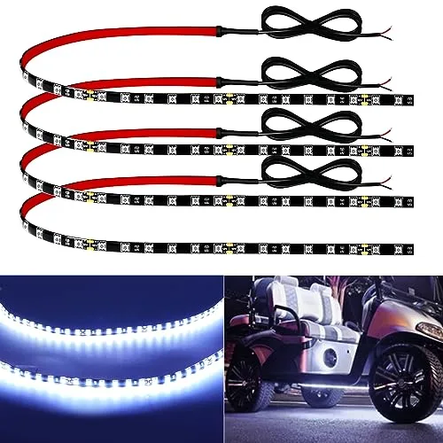 Keiurot 24-inch connectable and waterproof 12V LED light strip for cars