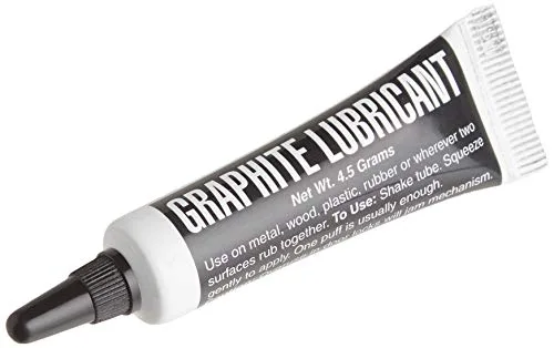 Lucky Line Graphite Dry Lock Lubricant Powder in a toothpaste-style tube, 4.5 grams
