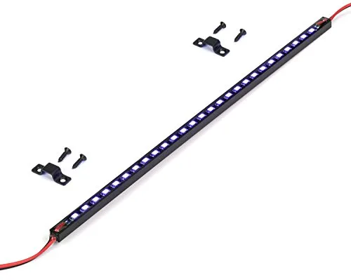 Oznium Ultra Thin UV LED light bar with mounting brackets and screws, a true ultraviolet strip light for cars