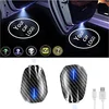 LOWEEY wireless LED door logo projector light, product photo of the two-piece adhesive-mount kit
