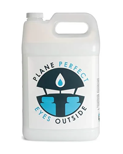 Plane Perfect Eyes Outside Plastic and Glass Windshield Cleaner - 1 Gallon, Glass Cleaner Spray for Aviation, Car, Motorcycle and Marine, Surface Cleaner for LCD, Acrylic, Lexan, Lucite & Plexiglass