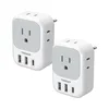 TESSAN European travel plug adapter with USB ports