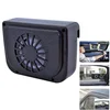 Solar powered car window ventilator exhaust fan