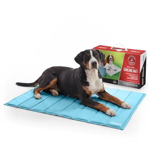 Coleman Self Cooling Pet Mat 24 x 30 Inches, Pressure-Activated Gel Cooling Pad for Dogs and Cats, Blue