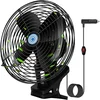 Ultra-quiet 12V cigarette lighter clip-on car cooling fan