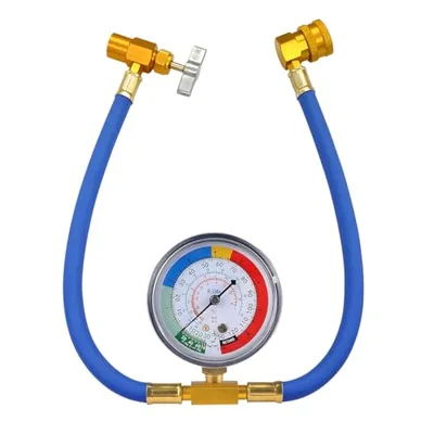 TNAIYH R134A car AC refrigerant charge hose kit with pressure gauge