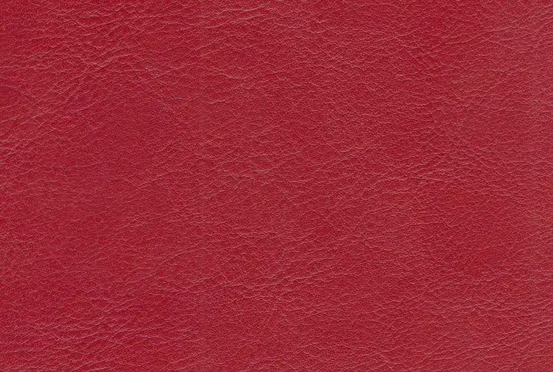 Close-up of red leather grain
