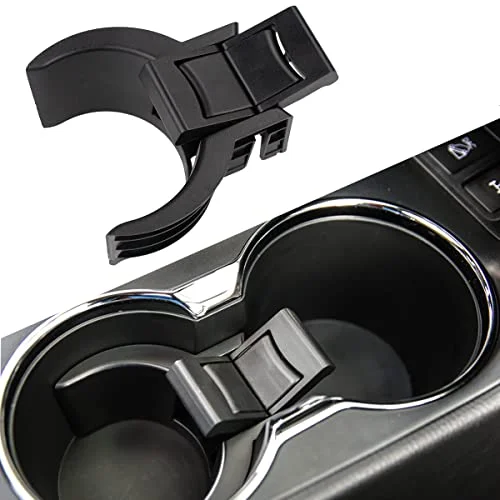 RLB-HILON Cup Holder Insert Divider clipped into a Toyota Highlander center console