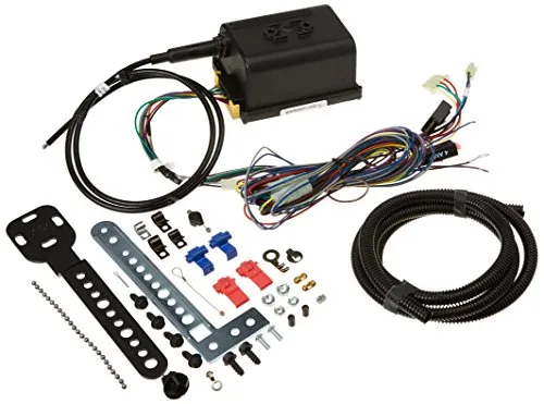 Rostra 250-1223 universal electronic cruise control retrofit kit with control module, cable, and wiring harness