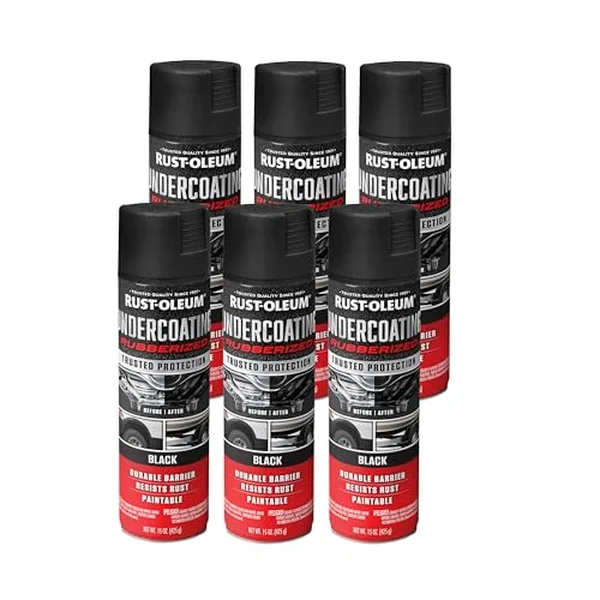 Rust-Oleum Stops Rust rubberized undercoating spray, 6-pack of 15 oz cans