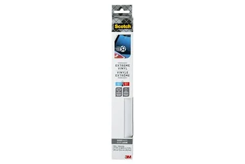 Scotch Extreme Premium Vinyl, 12 x 24 in, Perfect for Outdoor and Automotive Projects, Holds Securely Under The Toughest Conditions, White (VIN-EX-WHT)